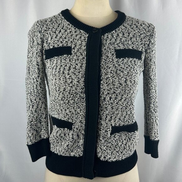Retro Style Ann Taylor Tweed Cardigan - Picture 1 of 13